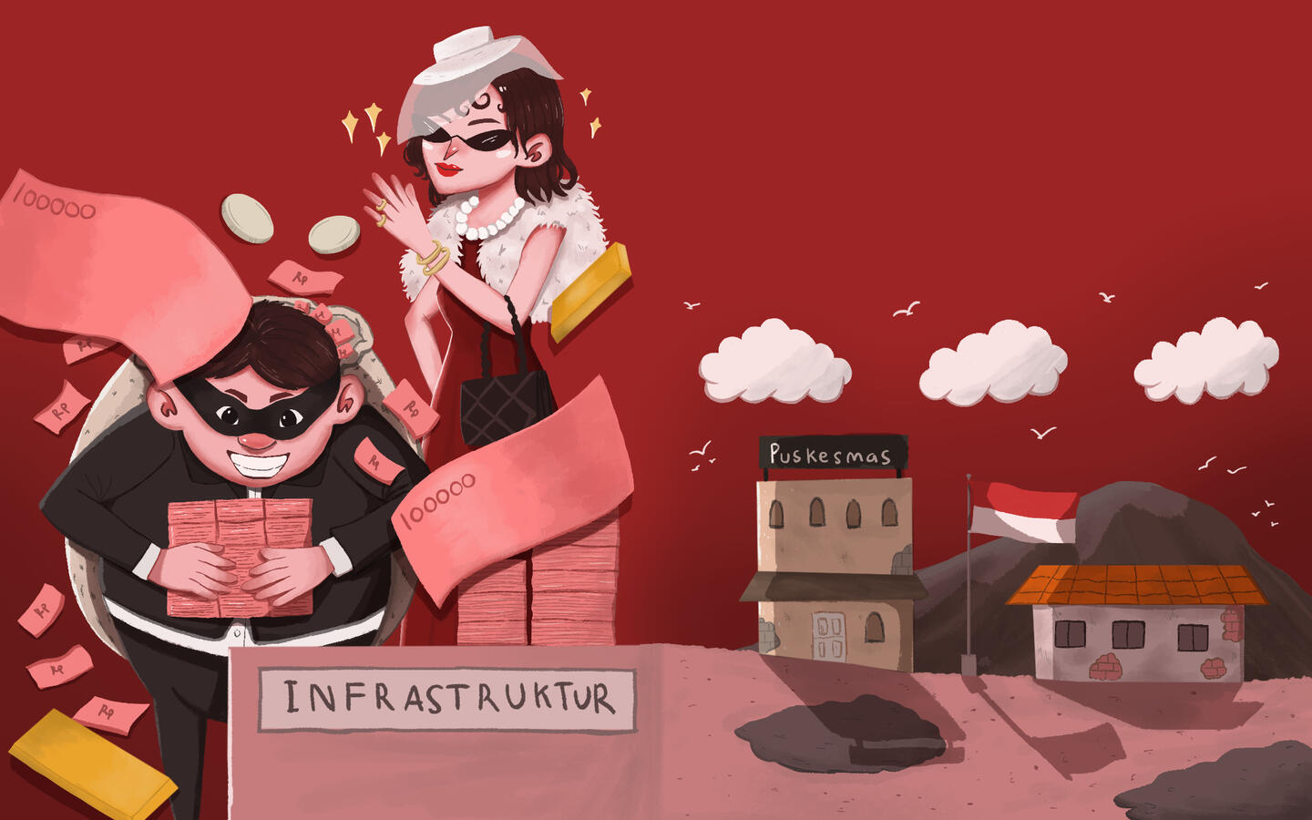 Final Artwork &quot;Merugikan Keuangan Negara&quot; with KPK